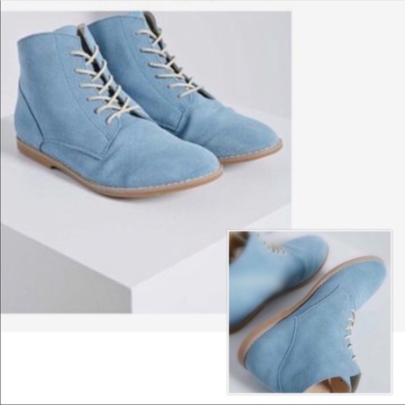 Coconuts by Matisse Shoes - Baby Blue Suede Matisse Booties